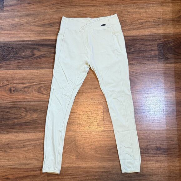 Gymshark Leggings Women’s Size Large Seafoam Green Criss Cross Waist Cutout - Picture 1 of 8